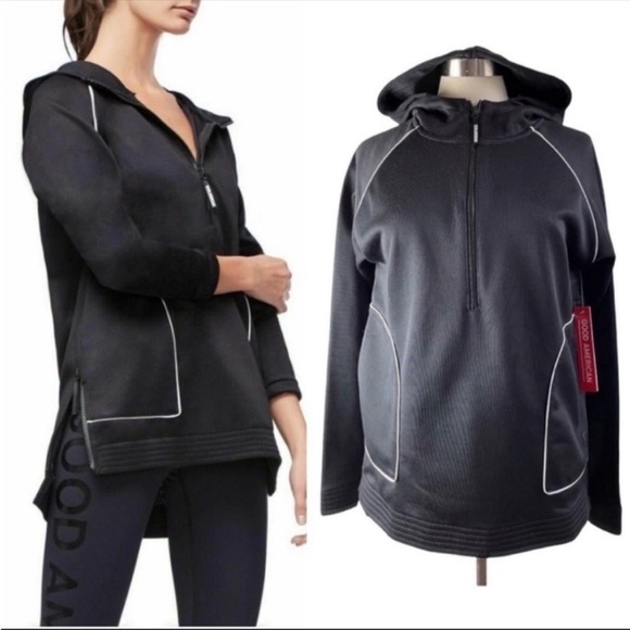GOOD AMERICAN NWT Performance Pullover Workout Hoodie size 0/1 - Picture 1 of 15